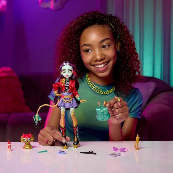 Игровой набор monster high "джинафайр лонг", с аксессуарами 7