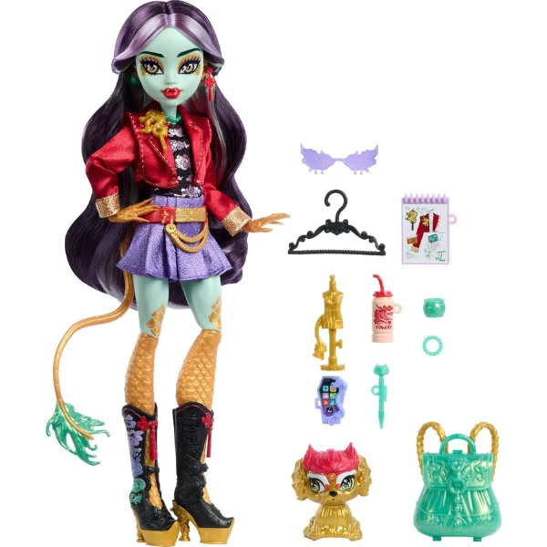 Игровой набор monster high "джинафайр лонг", с аксессуарами 4