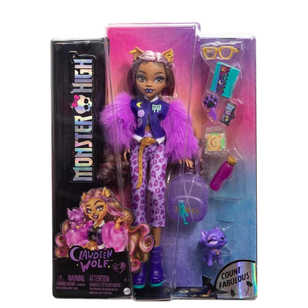 Set de joc monster high "clawdeen wolf", cu accesorii 3