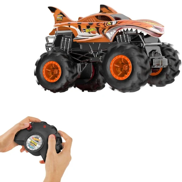 Hot wheels monster truck 1:24 "rechinul tigru de neoprit" 4