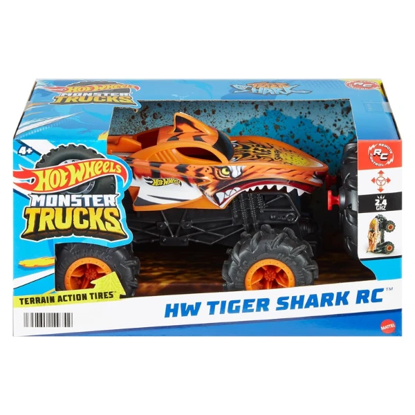 Hot wheels monster truck 1:24 "rechinul tigru de neoprit" 3