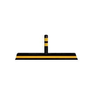 Separator de benzi cu 1 delineatori 100 x 21 x 13 / 45 x 8 cm negru/galben mfk