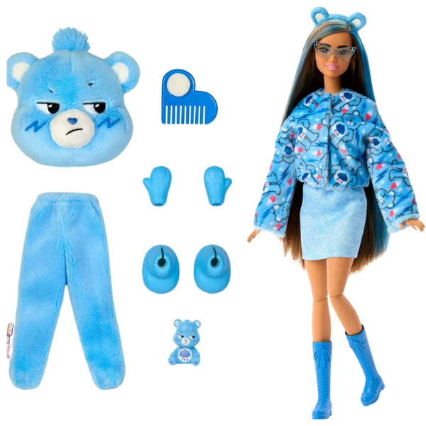 Кукла barbie cutie reveal “барби в плюшевом костюме медведя” 4