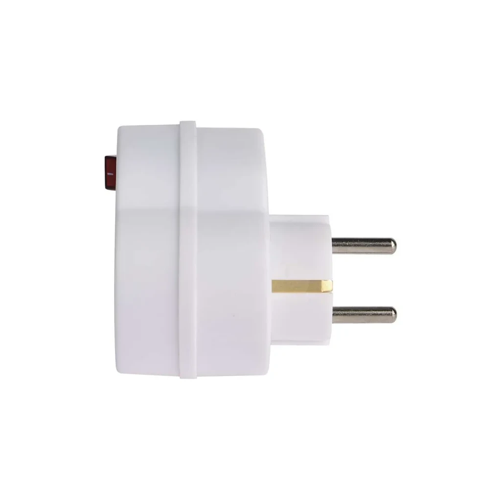 Adaptor cu 2 prize și întrerupător 2p + pe 16 a 250 v ip20 emos 2