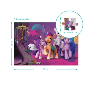 Puzzle-mini "întâlnire veselă", seria my little pony, 35 elem. Thumbnail 4