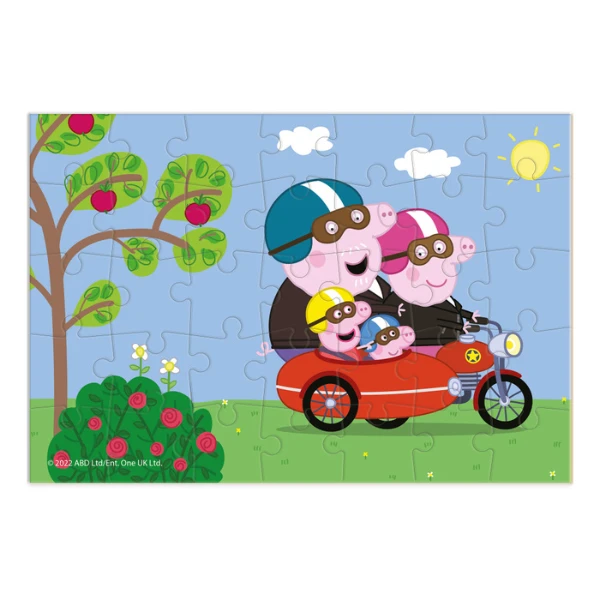 Puzzle-mini "călătorie cu motocicleta", seria peppa pig, 35 elem. 2