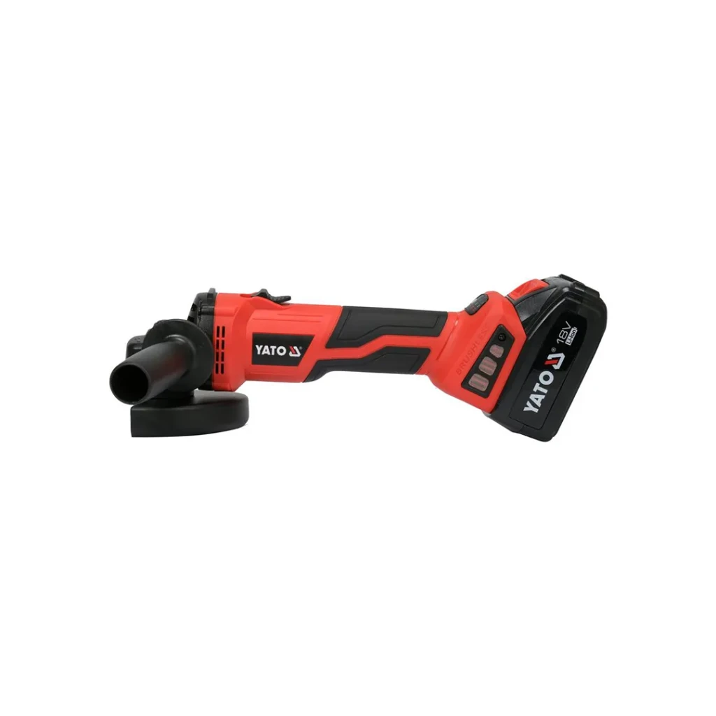Polizor unghiular pe acumulator 125 mm 60 w 18 v 3000 - 8500 rot/min yato 2