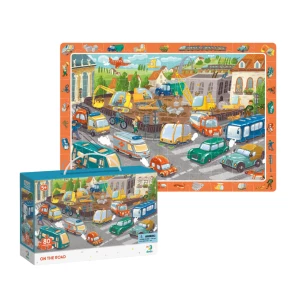 Puzzle &quot;Atenție pe drum&quot;, seria Observation, 80 elem.