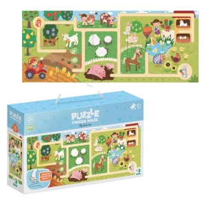 Puzzle-labirint &quot;Călătoria mea prin fermă&quot;, 10 el.