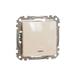 Întrerupător cu indicator sedna new 10 a 220 - 240 v bej schneider-electric Thumbnail 1