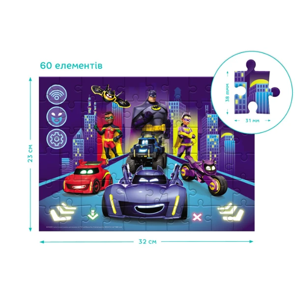 Puzzle "batwheels: originea batwheels", 60 elem. 4