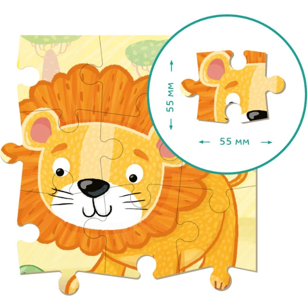 Puzzle "leu", 16 elem. 2