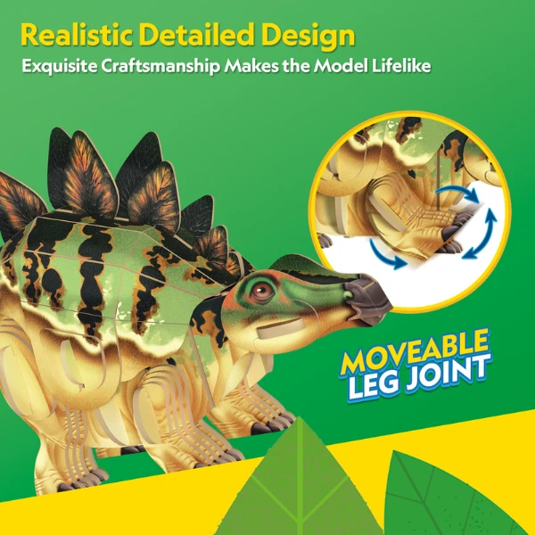 3d-пазл stegosaurus – оживи легендарного стегозавра, 51 элемент 7