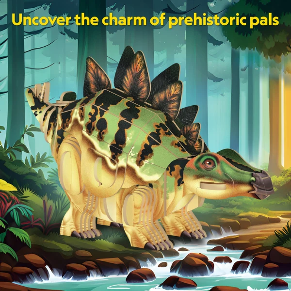 3d-пазл stegosaurus – оживи легендарного стегозавра, 51 элемент 8