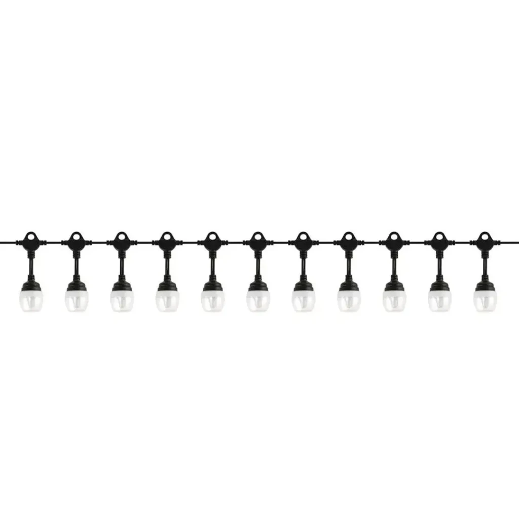 Светодиодная гирлянда paradise 12 вт 18 м 24/220 v ip44 smd horoz 2
