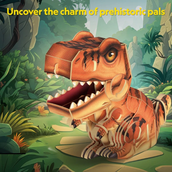 3d-пазл tyrannosaurus rex – собери собственного грозного тираннозавра, 47 элементов 8