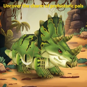 Puzzle 3d triceratops – o călătorie fascinantă în lumea dinozaurilor, 61 piese Thumbnail 8