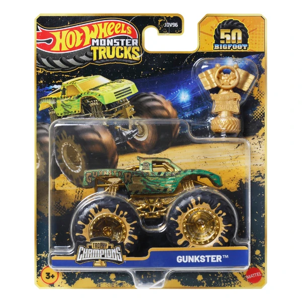 1:64 hot wheels monster trucks – bigfoot (ediție aniversară), as. 11
