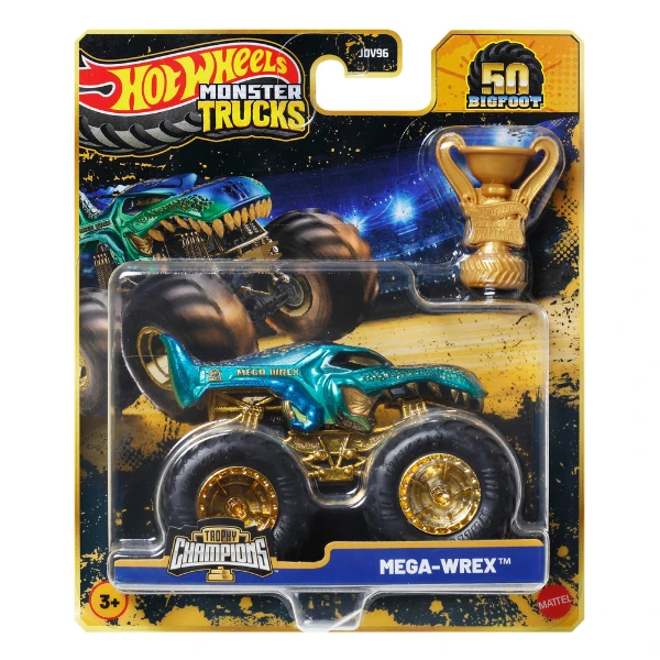 1:64 hot wheels monster trucks – bigfoot (ediție aniversară), as. 9