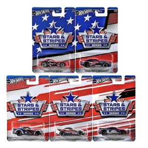 1:64 Hot Wheels Набор коллекционных машинок – Stars and Stripes, (асс.)