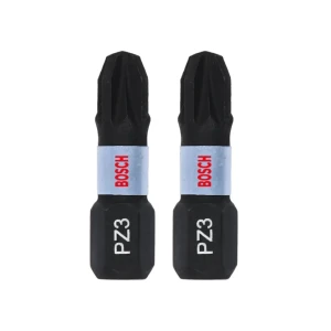 Набор бит шестигранный 2 шт. impact control pz3 1/4" 25 мм bosch