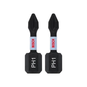 Набор бит шестигранный 2 шт. impact control ph1 1/4" 25 мм bosch