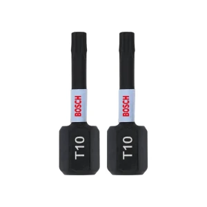 Набор бит шестигранный 2 шт. impact control t10 1/4" 25 мм bosch
