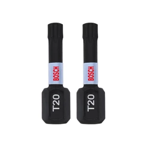 Набор бит шестигранный 2 шт. impact control t20 1/4" 25 мм bosch