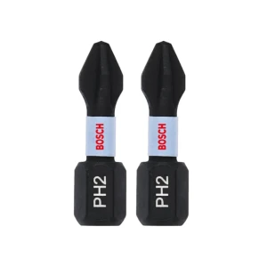 Набор бит шестигранный 2 шт. impact control ph2 1/4" 25 мм bosch
