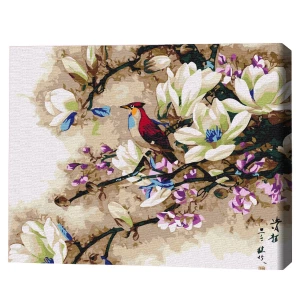 Картина по номерам 40х50 см (без упаковки) - песни экзотической птицы Thumbnail 2