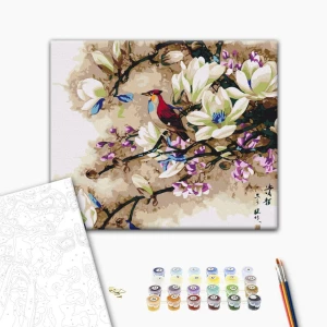 Картина по номерам 40х50 см (без упаковки) - песни экзотической птицы Thumbnail 3