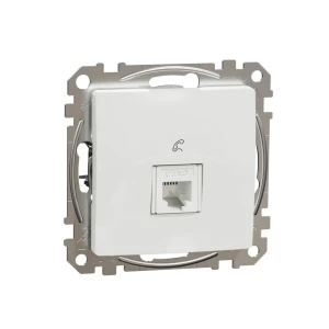 Priză de telefon sedna new alb schneider-electric