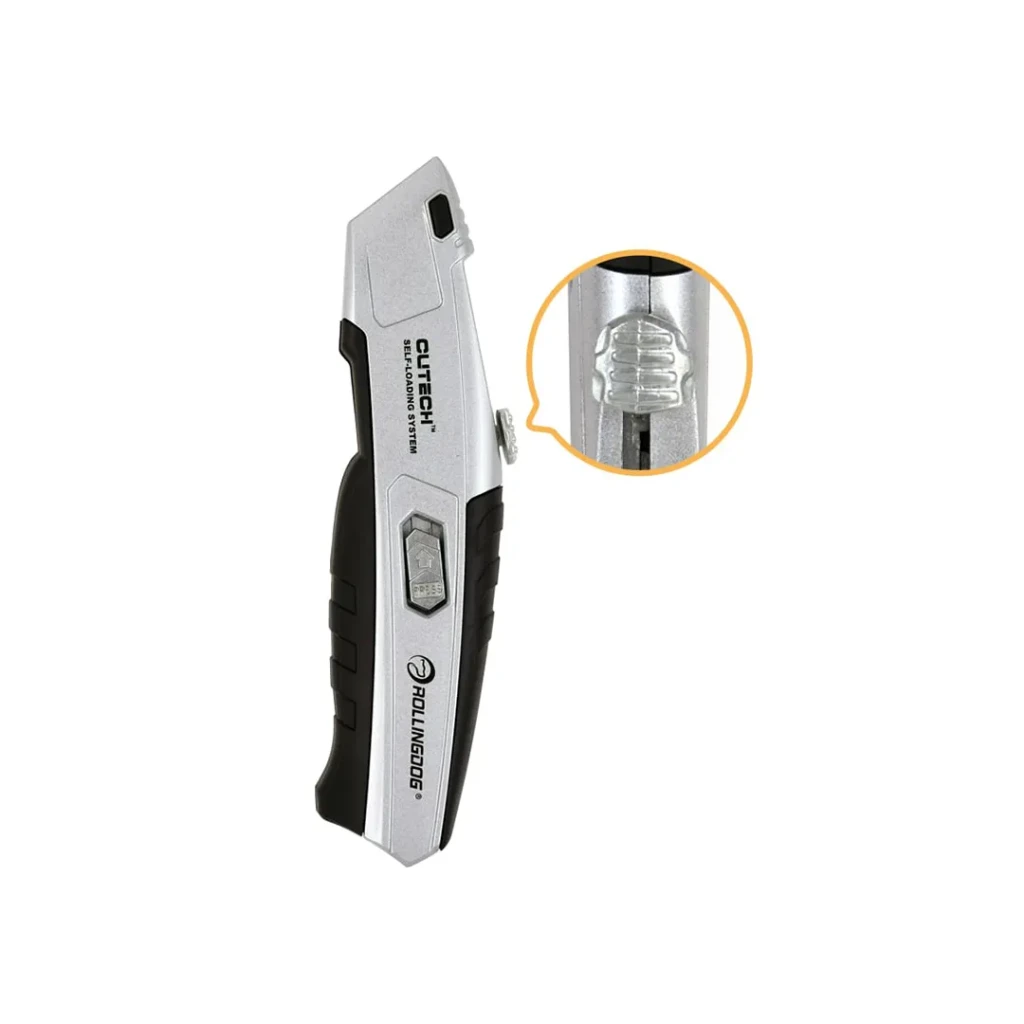 Cuțit cu lamă retractabilă cutech 171 x 67 x 23.5 mm 5 buc. rollingdog 2