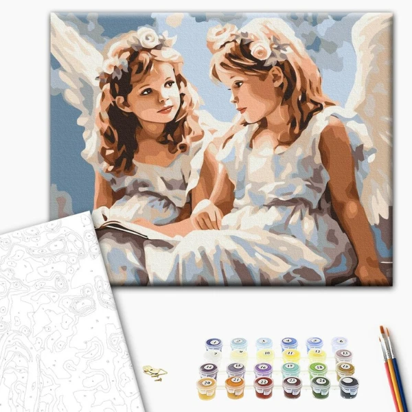 Pictură pe numere 40х50 cm (fără cutie) – îngerii 2