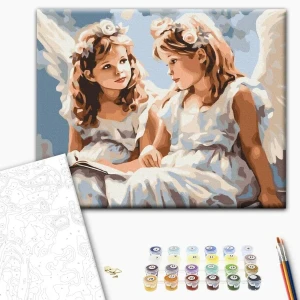 Pictură pe numere 40х50 cm (fără cutie) – îngerii Thumbnail 2