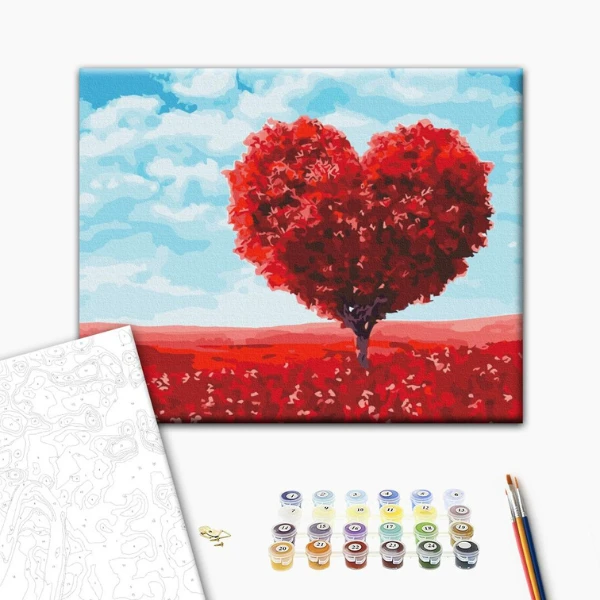Pictură pe numere 40*50 cm (în cutie) - inima naturii 2