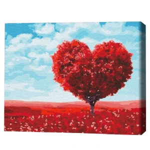 Pictură pe numere 40*50 cm (în cutie) - inima naturii