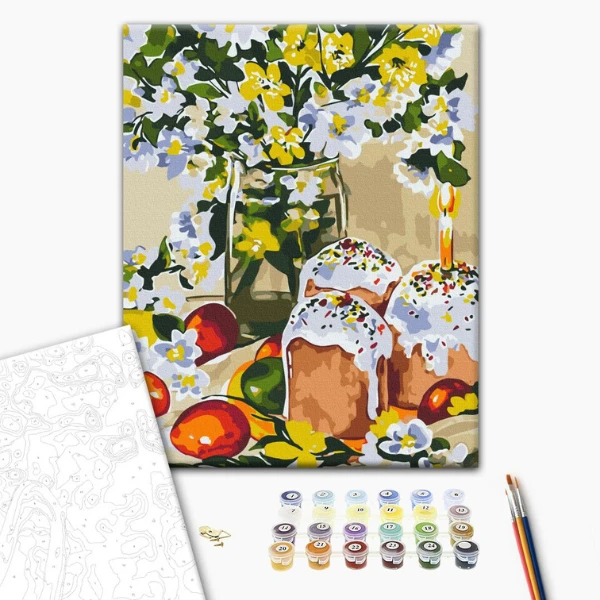 Pictură pe numere 40×50 (în cutie) – amintiri din copilărie. karina zimina 2