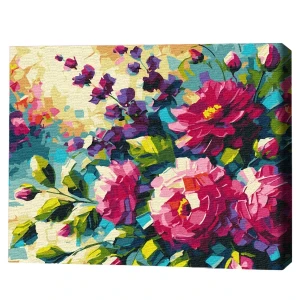 Pictură pe numere 40*50 cm (în cutie) – flori de vară. oleg loburak