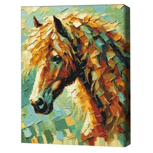 Pictură pe numere 40х50 cm (fără cutie)  – cal, oleg loburak