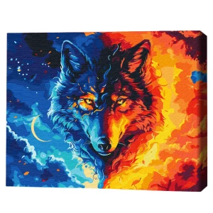 Pictură pe numere 40*50 cm (în cutie) - fiara elementelor