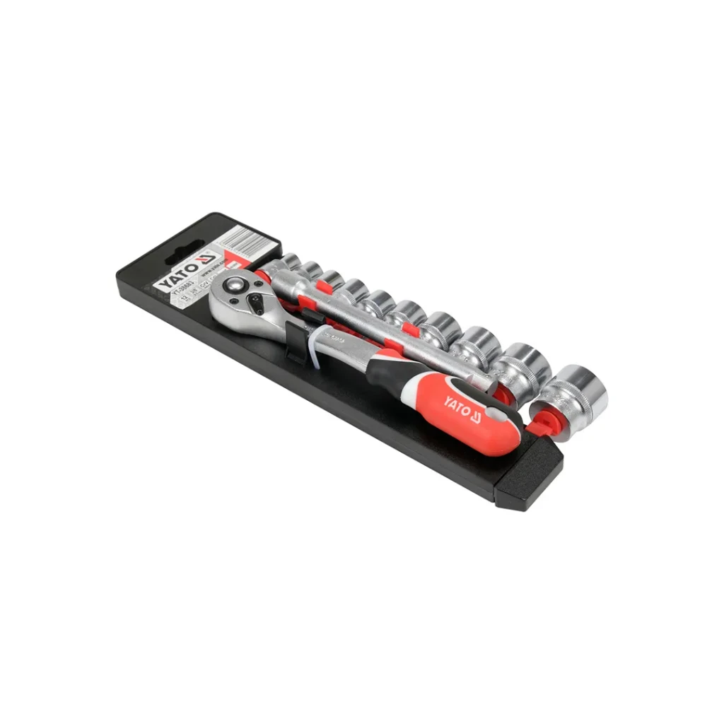 Набор головок с трещоткой 3/8" as-drive 10 - 24 мм 12 шт. yato 3