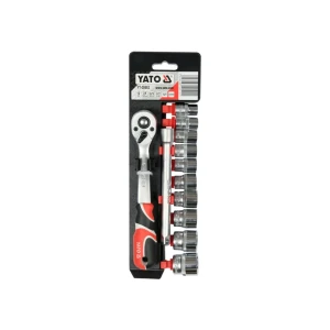 Set de chei tubulare cu clichet 3/8" as-drive 10 - 24 mm 12 buc. yato