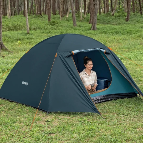 Bestway палатка 4-местная "alpine dome 4 tent" (70см+210см)x240x140см, полиэстер 190т, 2000мм, 110гр/м2 ре 30