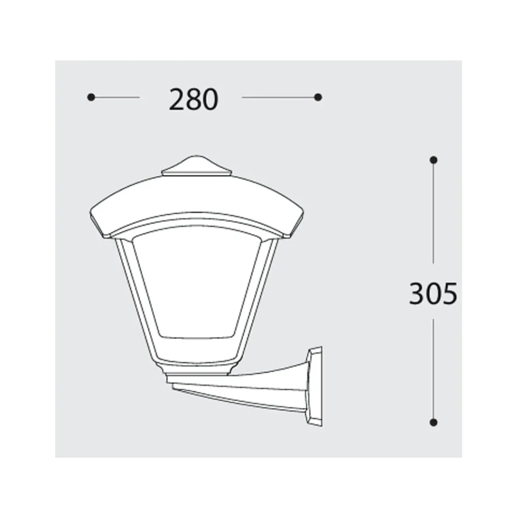 Светильник nardo/dario 8.5 вт e27 920 лм 220 - 240 в ip55 fumagalli 2