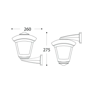 Светильник nardo/roby e27 220 - 240 в ip55 fumagalli Thumbnail 3