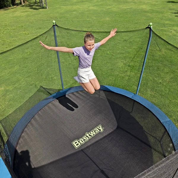 Bestway trambulină cu arcuri și protecție xtreme air, 366 x 278 cm, până la 100 kg 28