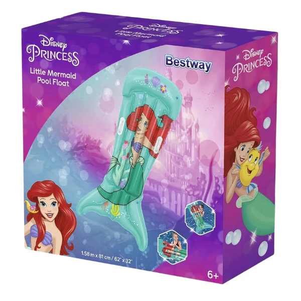 Bestway saltea disney „sirenă”, 158 x 81 cm 4