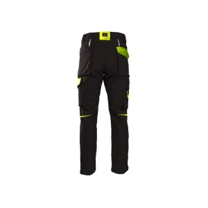 Pantaloni rival softshell 52 negru/galben seven kings Thumbnail 2