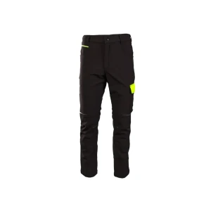 Pantaloni rival softshell 56 negru/galben seven kings